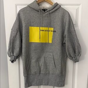 Fashion Nova Gray Hoodie